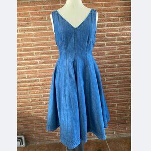 Anthropologie Holding Horses Denim Dress, Size 6